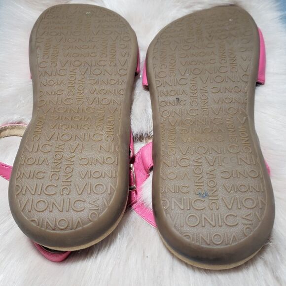 Vionic Fuchsia Alita Pink Leather Sandal - Picture 4 of 5